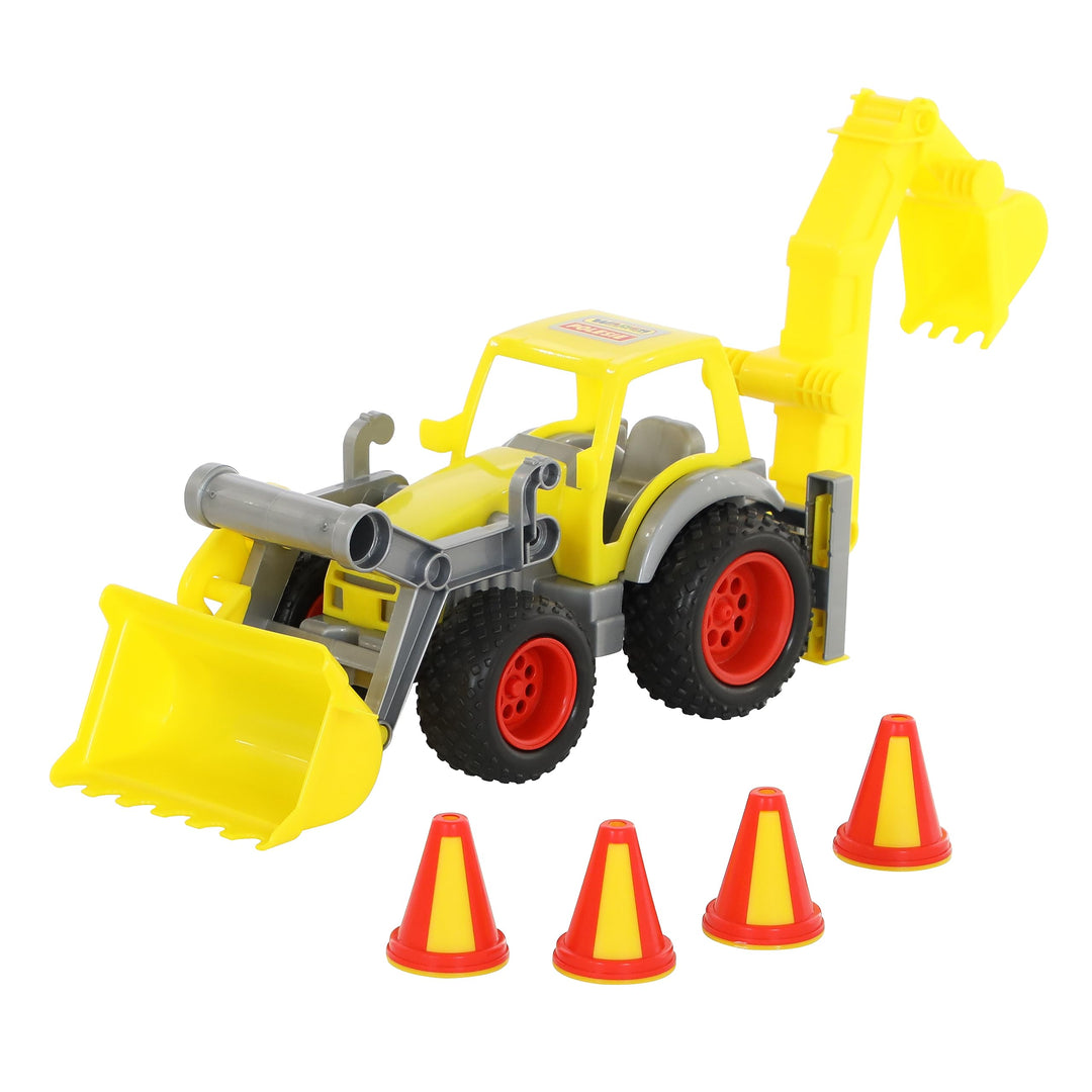 Polesie Wader Quality Toys 0377 ConsTruck Loader mit Baggerarm