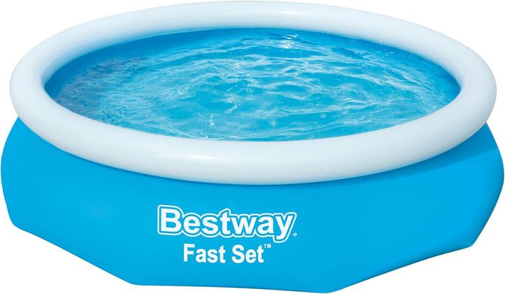 Bestway Fast Set Aufstellpool-Set mit Filterpumpe Ø 305 x 76 cm, blau, rund
