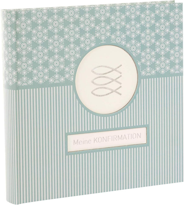 goldbuch 03143 Fotoalbum für die Konfirmation, Mandala, Erinnerungsalbum 25x25 cm, Fotobuch mit 60 w