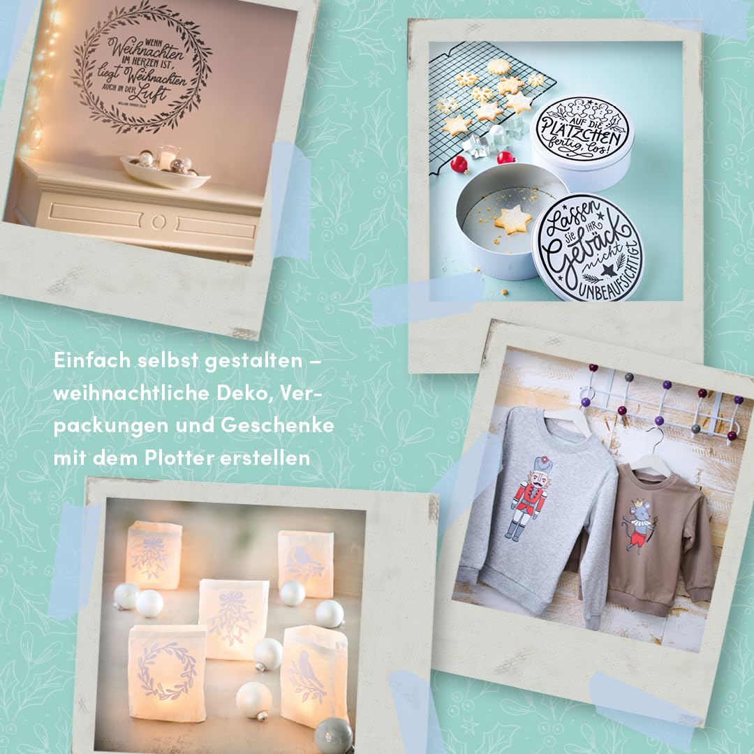 Das grosse Weihnachts-Plotterbuch: Mehr als 50 DIY-Projekte aus Papier, Stoff & Co., mit Download-Pl