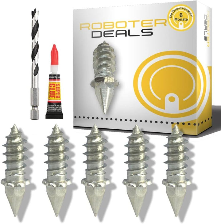 HRobotic Accessoires Edelstahl Spikes (40 Stück inkl. Montage-Werkzeug) für alle Wolf Loopo Rasenmäh