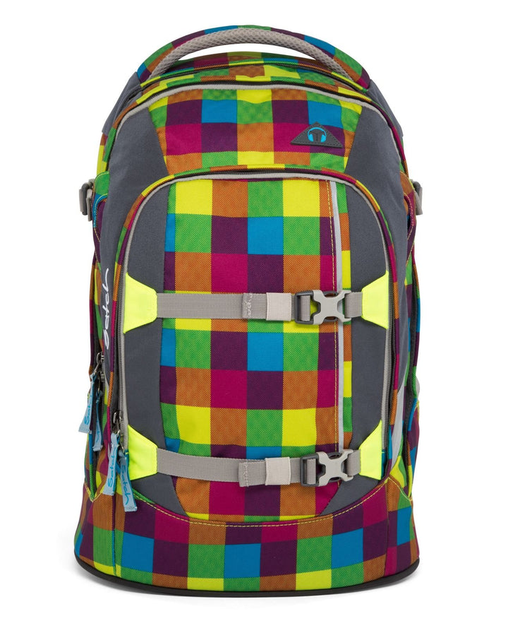 Satch Set Beach Leach Schulrucksack Pack Regenhülle blau