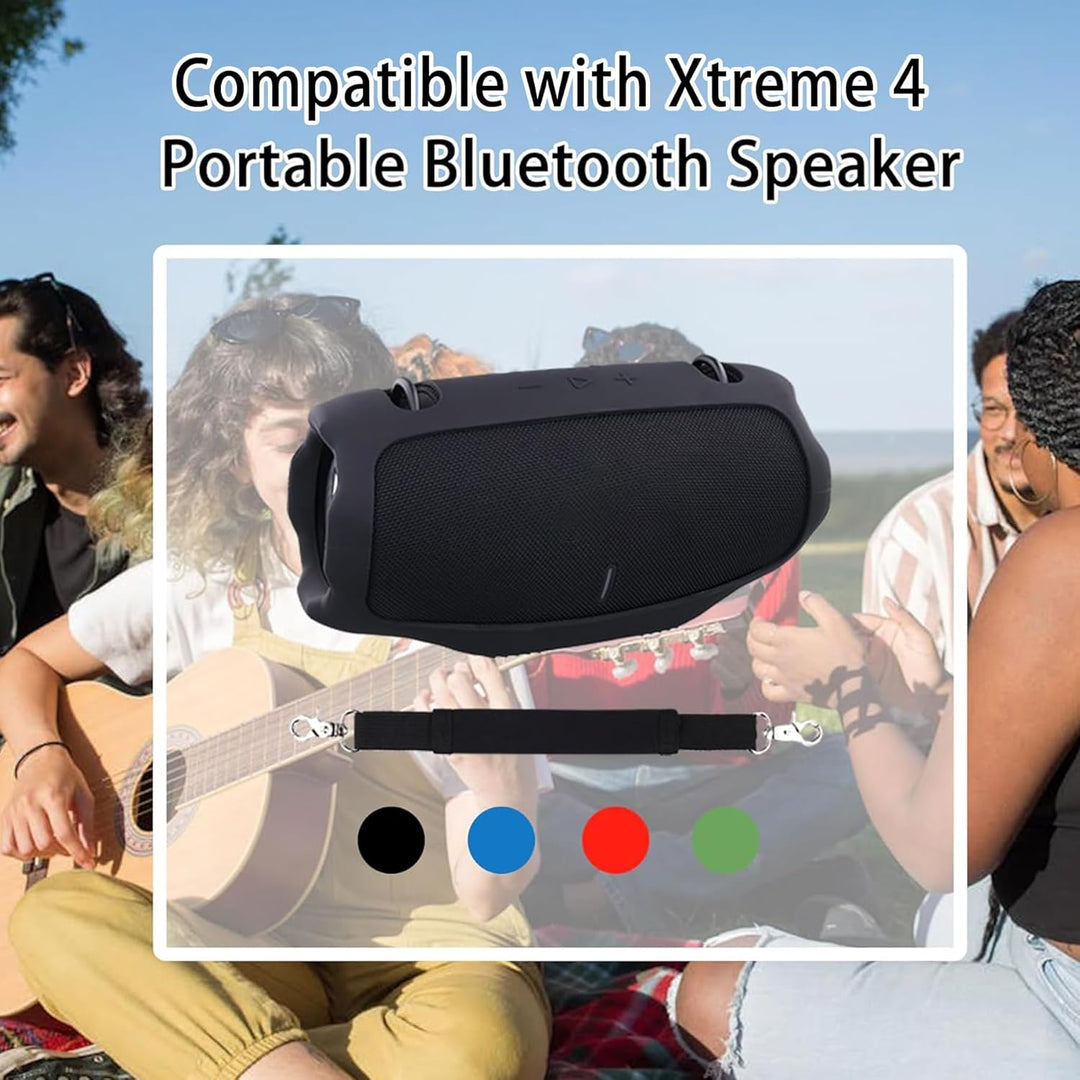 co2CREA Tragetasche Case Silikonhülle kompatibel mit JBL Xtreme 4 Tragbarer Bluetooth Lautsprecher,T