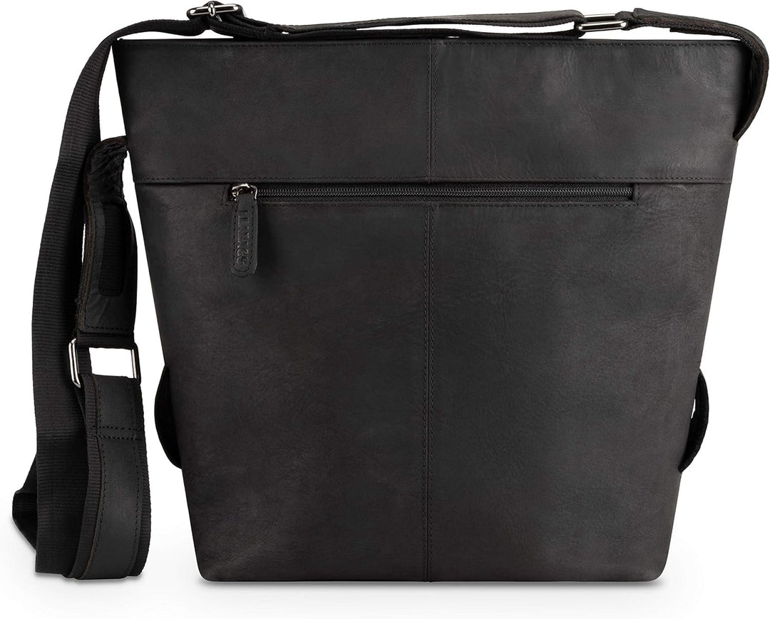 LEABAGS Leder Handtasche Damen I Premium Echtleder Shopper I Tote Bag I Damen Business Tasche I Trag
