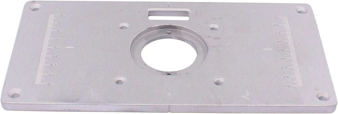 Doo Engy Aluminium Router Tischeinsatzplatte mit 4 Ringen und Schrauben für Holzbearbeitungstische 2