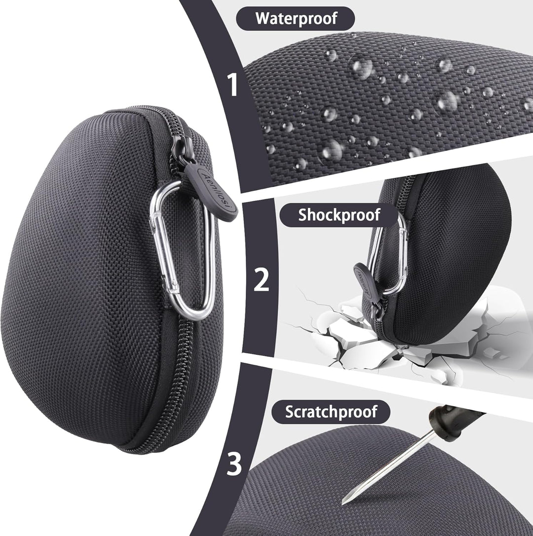 Aenllosi Hartschalen-Schutzhülle für kabellose Logitech MX Master 4/3/3S/2S-Maus, Schwarz (nur Hülle