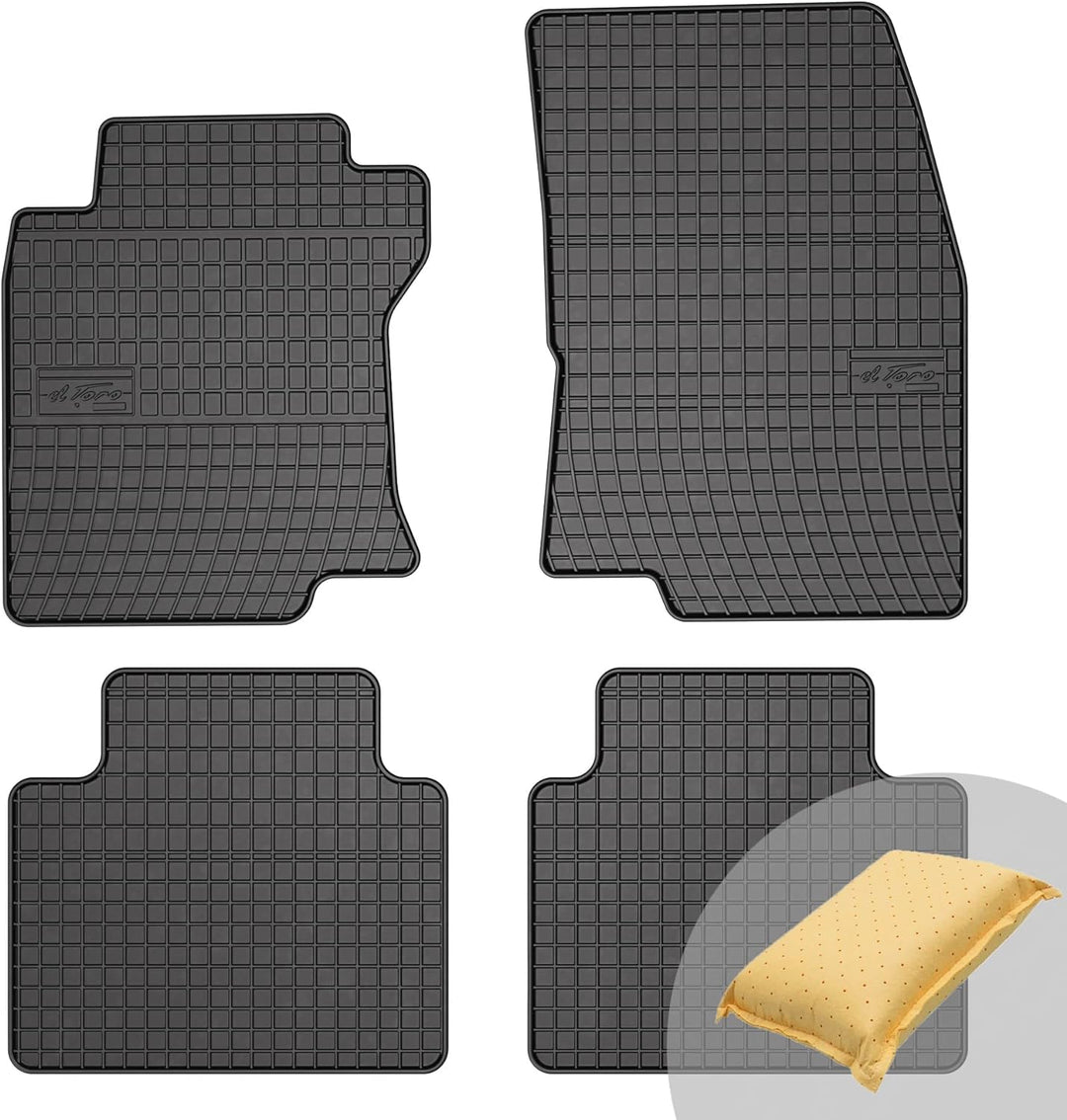 FROGUM EL Toro Gummimatten Ganzjähriges-Set von Autofussmatte Auto Fussmatten für Nissan X-Trail III