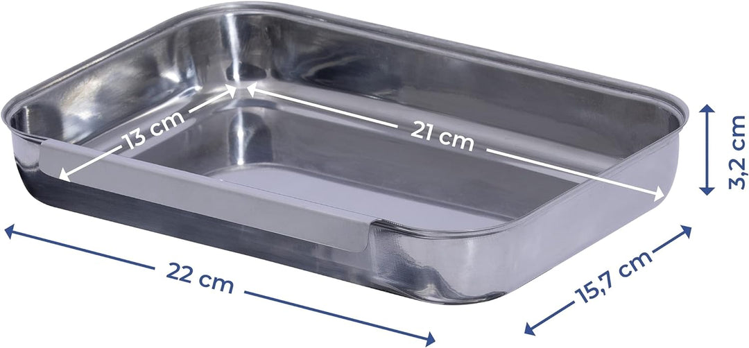 Maximex Panier-Set Edelstahl 3-teilig - 3-teilig, Edelstahl rostfrei, 15.7 x 3.2 x 22 cm, Glänzend