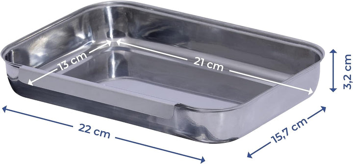 Maximex Panier-Set Edelstahl 3-teilig - 3-teilig, Edelstahl rostfrei, 15.7 x 3.2 x 22 cm, Glänzend