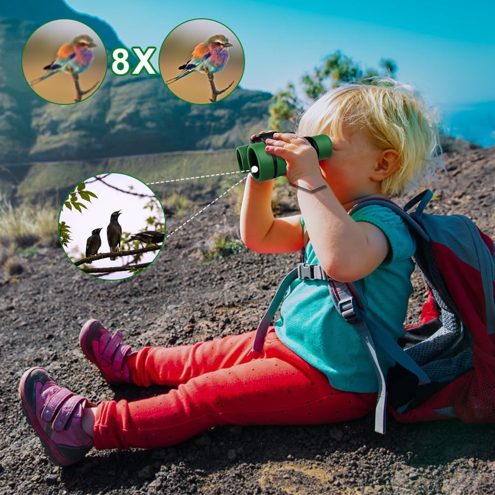 11Pcs Forscherset für Kinder, Entdecker Set für Kinder Mit Fernglas Kinder, Insektenfänger, Kompass,