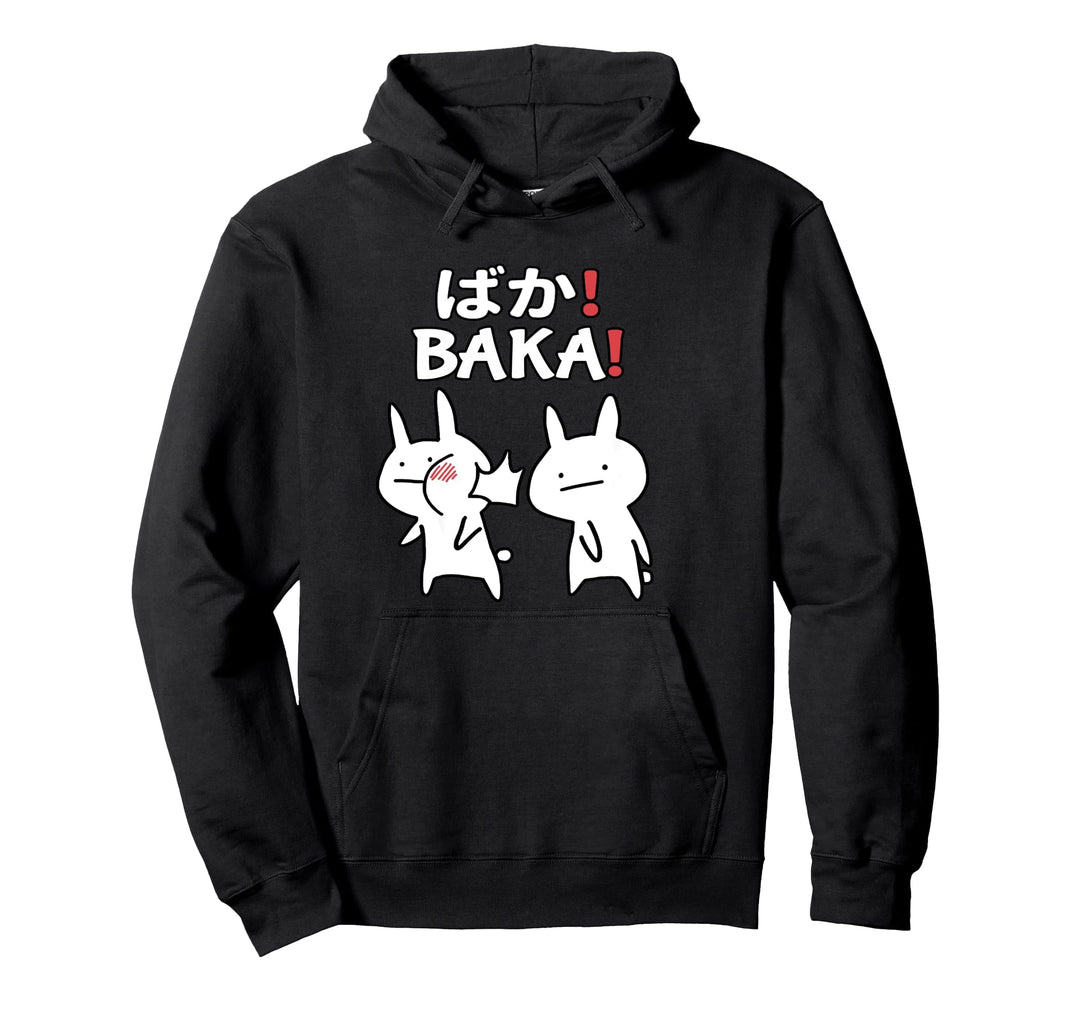 Lustiges Japan Baka Rabbit Ohrfeigen Anime und Manga Pullover Hoodie