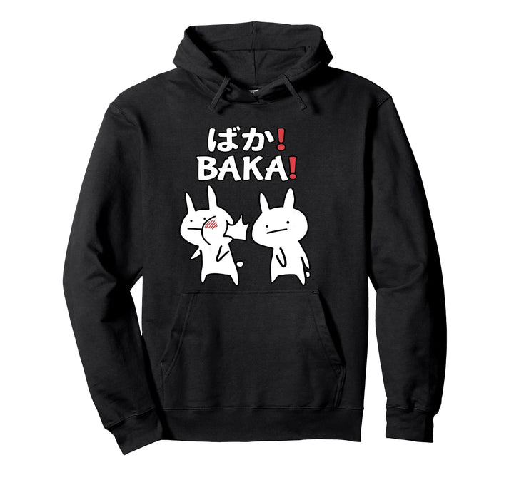 Lustiges Japan Baka Rabbit Ohrfeigen Anime und Manga Pullover Hoodie