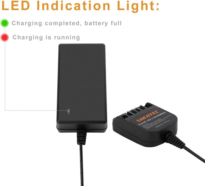 Shentec 10,8V-12V Li-Ionen Ladegeräte Für Hitachi BCL1015 329369 329370 329371 329389 331065 Einschu