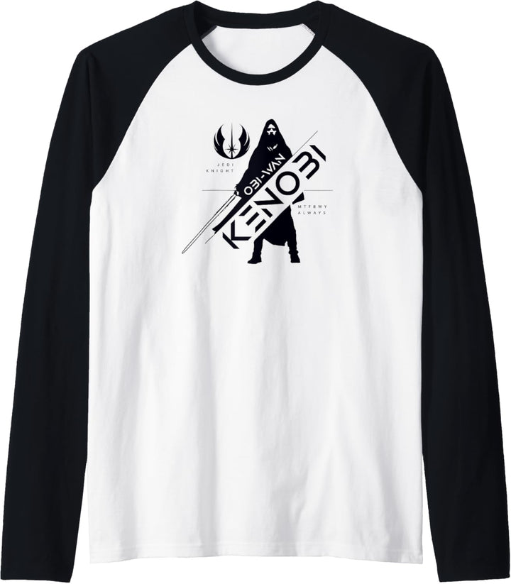 Star Wars: Obi-Wan Kenobi Jedi Order Emblem Silhouette Raglan