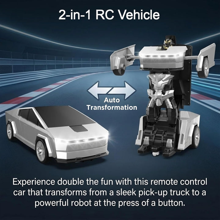 2-in-1 Cyber RC Auto Transformer Roboter – EIN-klick Verformung, 360° Rotation Drift, 2.4G Hz Mehrsp