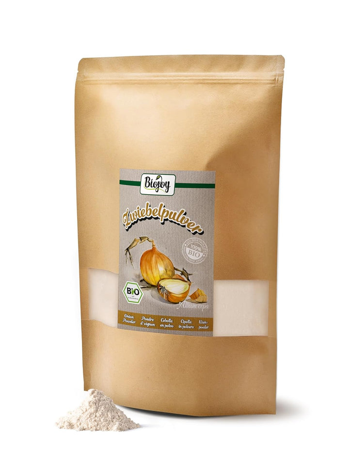 Biojoy BIO-Zwiebelpulver (1 kg), Zwiebeln fein gemahlen (Allium cepa), 1 kg