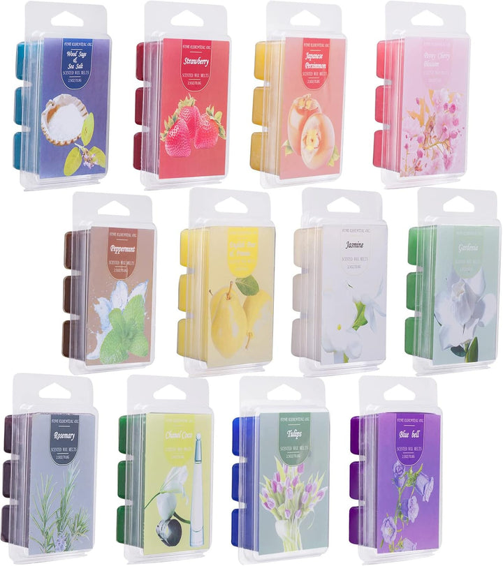 Duftwachswürfel, 12PCS Duftwachs Für Duftlampe, Sojawachs Duftkerze Für Hochzeiten, Duftwachs Wax Me