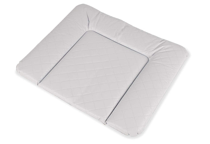 Pinolino Wickelauflage Komfort, Folie gesteppt, grau, 85 x 75 cm, für Babys und Kleinkinder, abwisch
