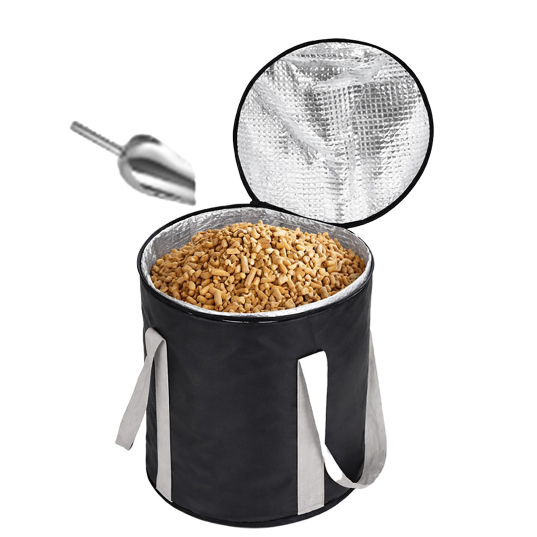 9 kg Holzpellet-Aufbewahrungstasche, wasserdichter Pellet-Aufbewahrungsbehälter für Grill und Smoker