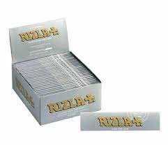 Rizla Silver King Size ULTRA SLIM Zigarettenpapier Papier Box mit 50 Heftchen Originalverpackung 2 O