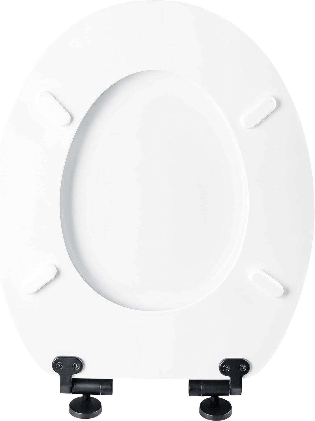 Cornat WC-Sitz Prime "White Matt Steel" - Ansprechendes Design - Hochwertiger Holzkern - Absenkautom