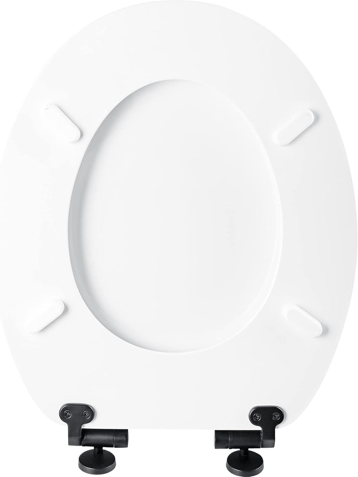 Cornat WC-Sitz Prime "White Matt Steel" - Ansprechendes Design - Hochwertiger Holzkern - Absenkautom