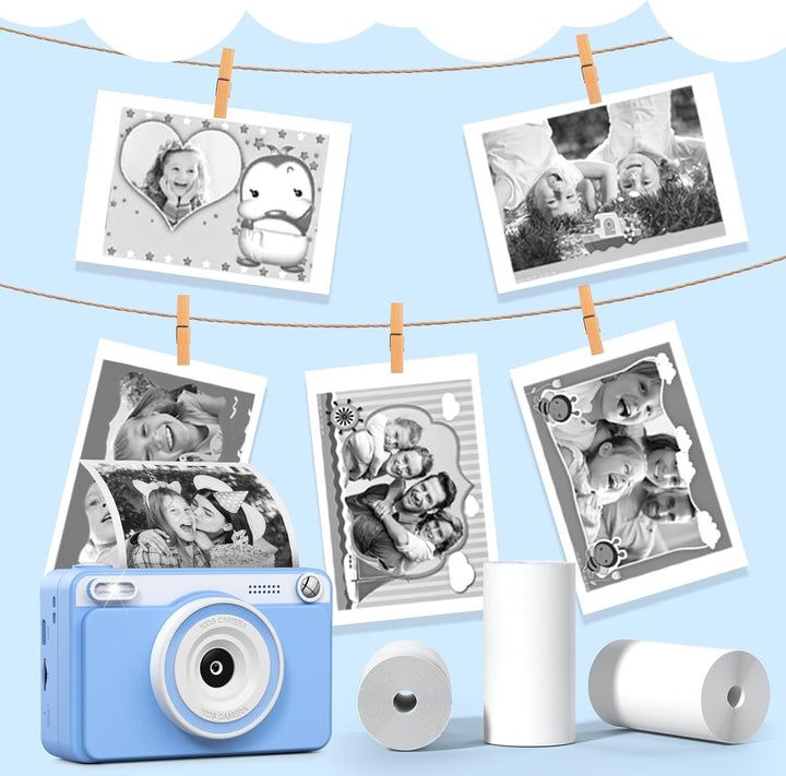 5 Rollen Druckpapier für Kinderkamera, Sofortdruck Thermopapier, Nachfüllpapier für Kinderkamera, So