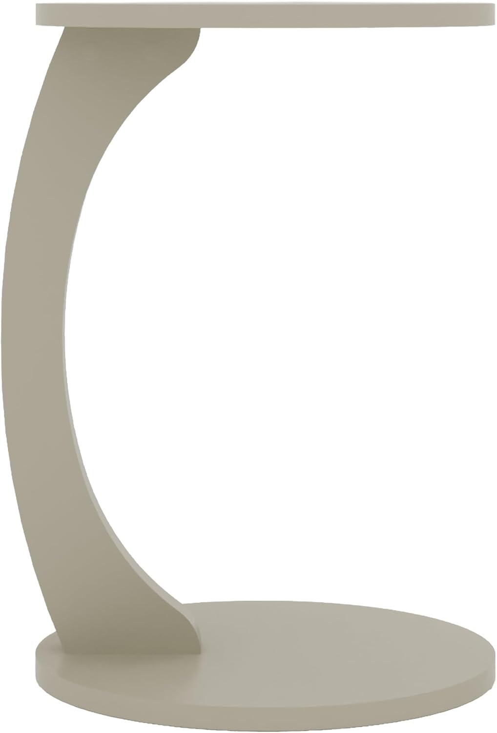 [en.casa] Beistelltisch Holeby Couchtisch Sofatisch auf Rollen Betttisch Laptoptisch C-Form Wohnzimm