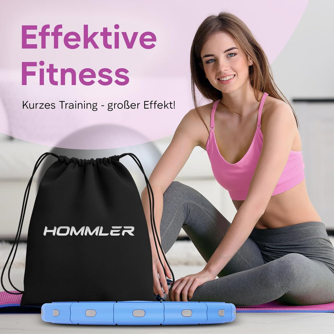 Smart Hula Hoop Reifen Erwachsene, Smart Hula Hoop Leise mit Zähler, Fitness Hula Hoop mit Gewicht K