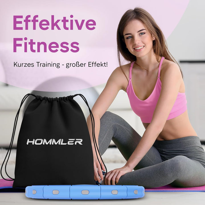 Smart Hula Hoop Reifen Erwachsene, Smart Hula Hoop Leise mit Zähler, Fitness Hula Hoop mit Gewicht K