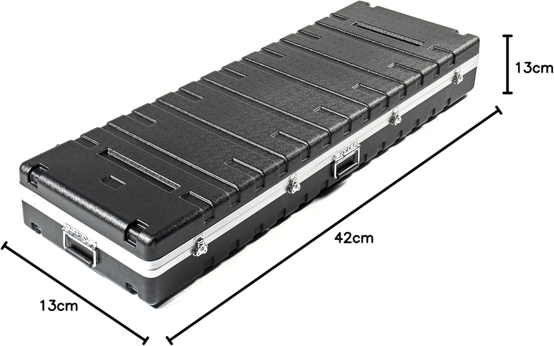 Music Store ABS Keyboard Case 88, Universal, Schwarz, ABS Plastik, 11kg, Schaumstoff-Polsterung, Rol