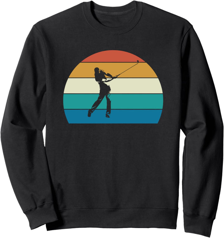Golfing Gift Retro Vintage Golfer Sonne Sweatshirt