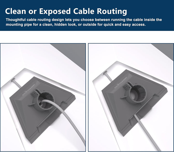Starlink Wandhalterung Gen 3 Edelstahl mit Rohradapter Standard V3 Halterung Lang Pivot Wall Mount K
