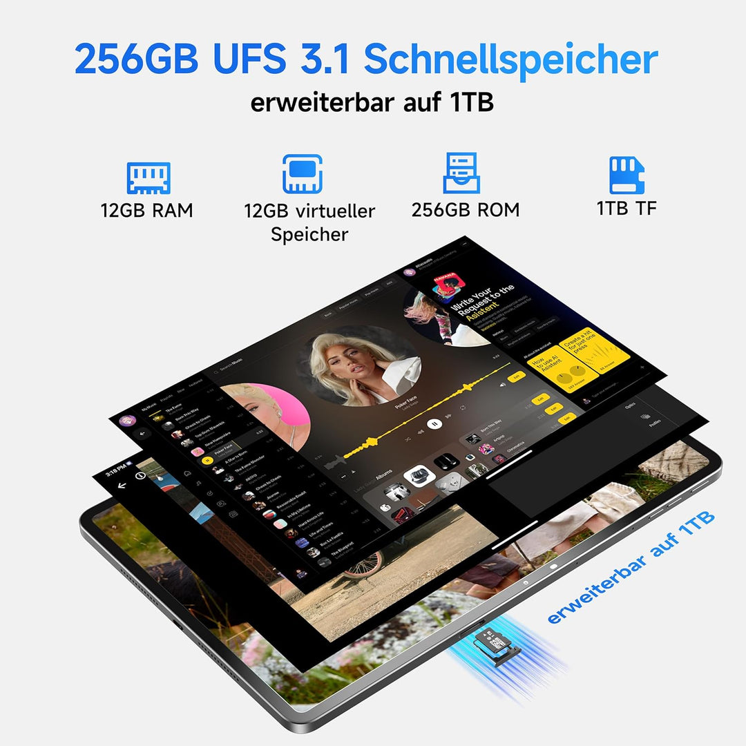 ALLDOCUBE Ultra Pad 13 Zoll AI-Tablet Android 15, 2880x1840 Display mit 144Hz, Snapdragon 7+ Gen3 Ga