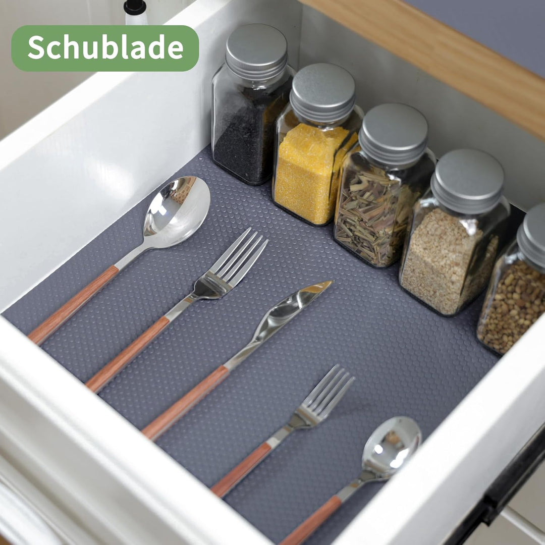 wohomuke Schubladenmatte 50x600cm küche Matte für schubladen schubladeneinlage zuschneidbar Eva Kühl
