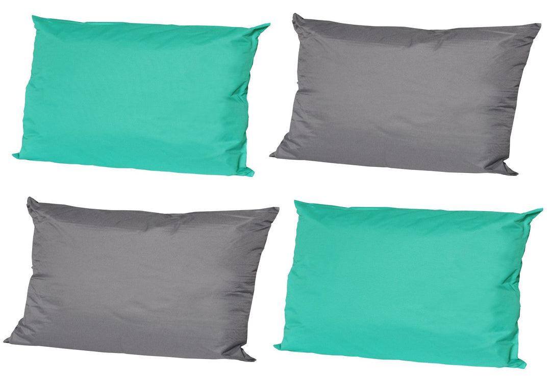 JACK 4X Outdoor Lounge Kissen 30x50cm viele Farben Dekokissen inkl. Füllung Wasserfest Sitzkissen Ga