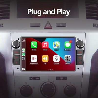 YZKONG Autoradio für OPEL Antara Corsa Vivaro Combo Zafira mit drahtlos CarPlay Android Auto, Double