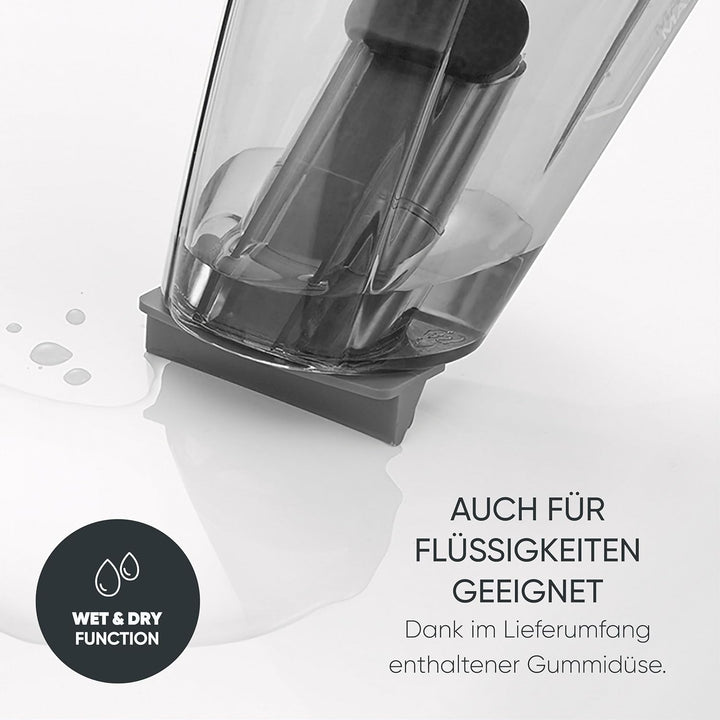 SEVERIN 3-in-1 Akku Handstaubsauger S´POWER home & car Li 20, Handsauger Nass/Trocken mit starkem 7,