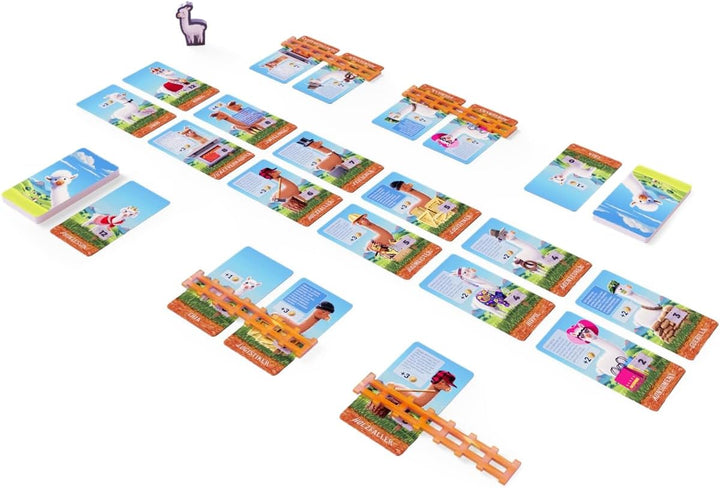 Game Factory 646052 Alpaka, Fluffy Animals, tierisches Deckbauspiel | Familienspiel für 2-4 Personen