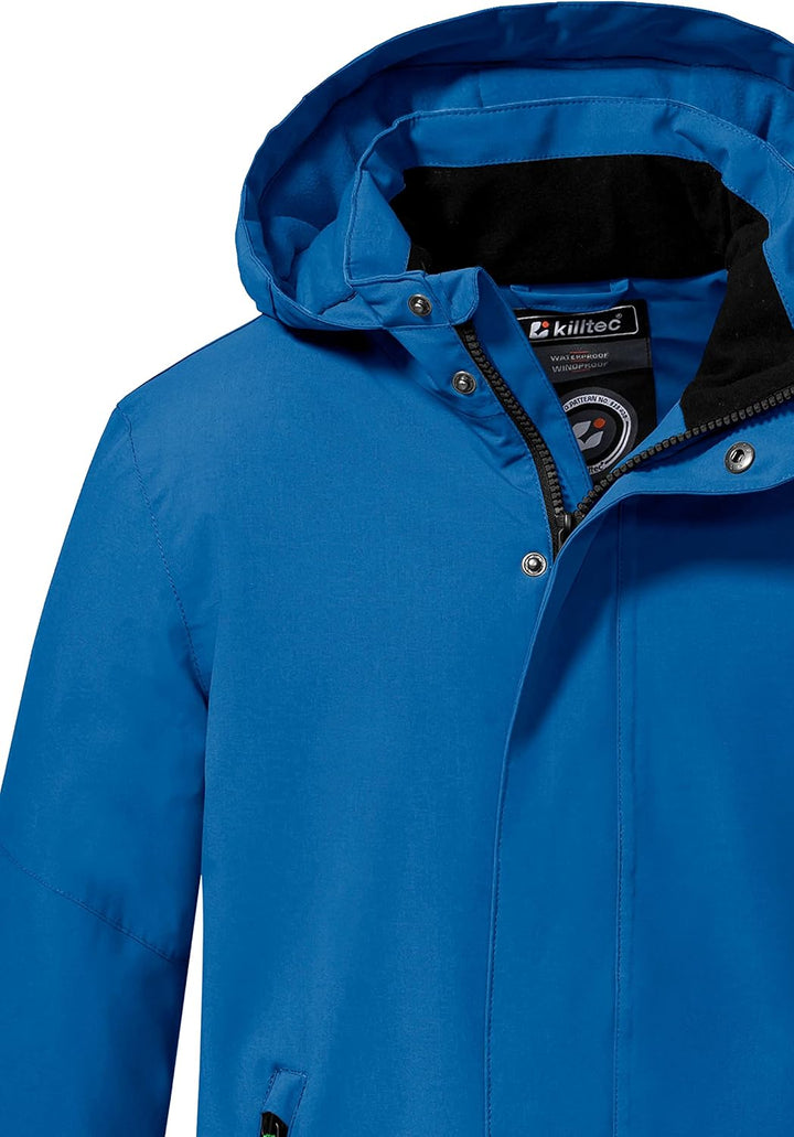 Killtec Jungen Kow 206 Bys Jckt Outdoorjacke/Funktionsjacke mit Kapuze 128 Blau, 128 Blau
