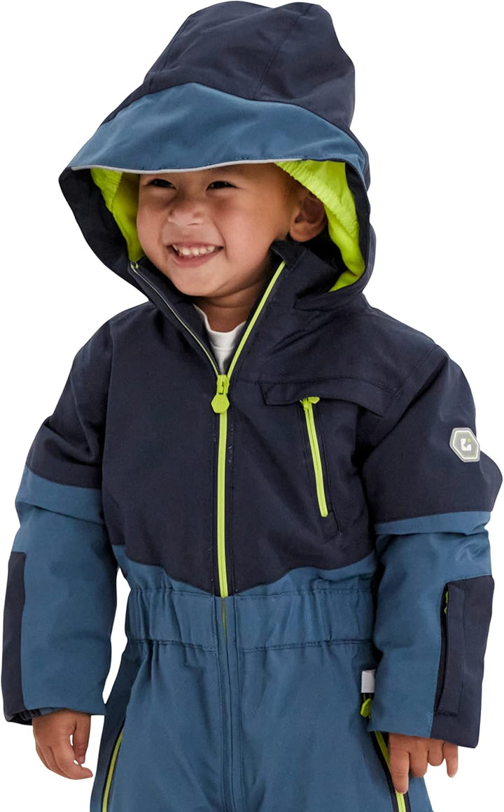 Killtec Jungen Kw 89 Mns Onpc Skioverall/Schneeanzug mit Kapuze 104 sturmblau, 104 sturmblau