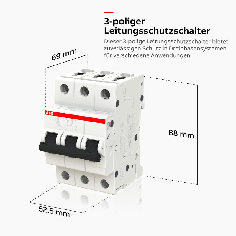 ABB S203-C32 Sicherungsautomat 32A Single, Single