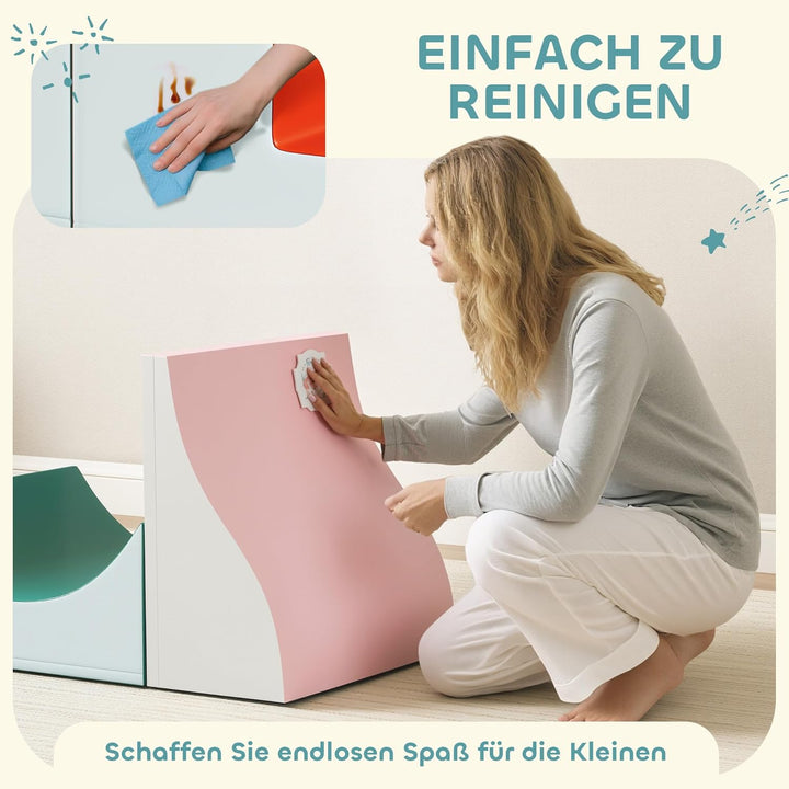 AIYAPLAY Schaumstoff Bausteine Kinder 3 Stück Klettern Softbausteine Bausteinset Grossbausteine Baby