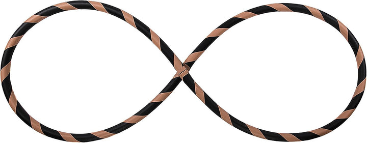 Faltbarer Anfänger Hula Hoop Reifen, Ø90/95/100/105cm Ø90cm Braun, Ø90cm Braun