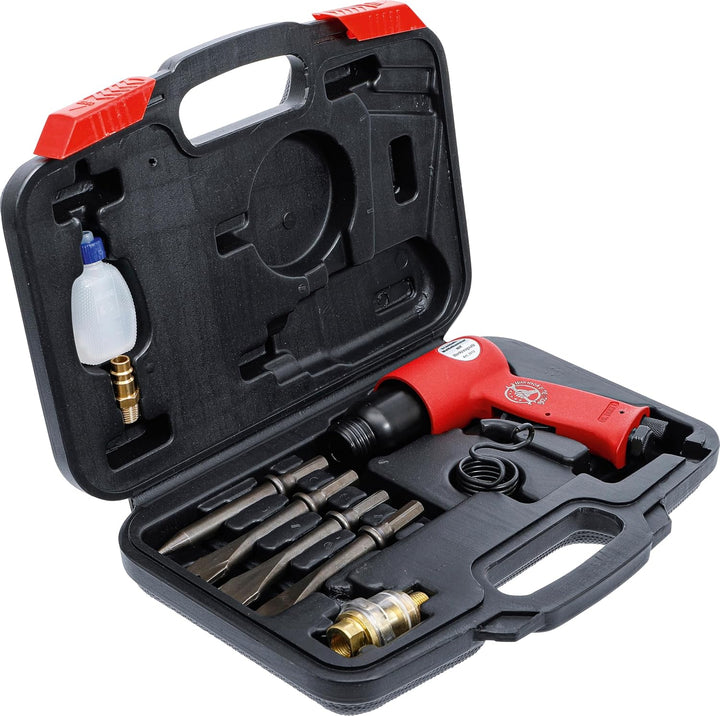 BGS Diy 3213 | Druckluft-Meisselhammer mit Werkzeugsatz | 8-tlg., Satz