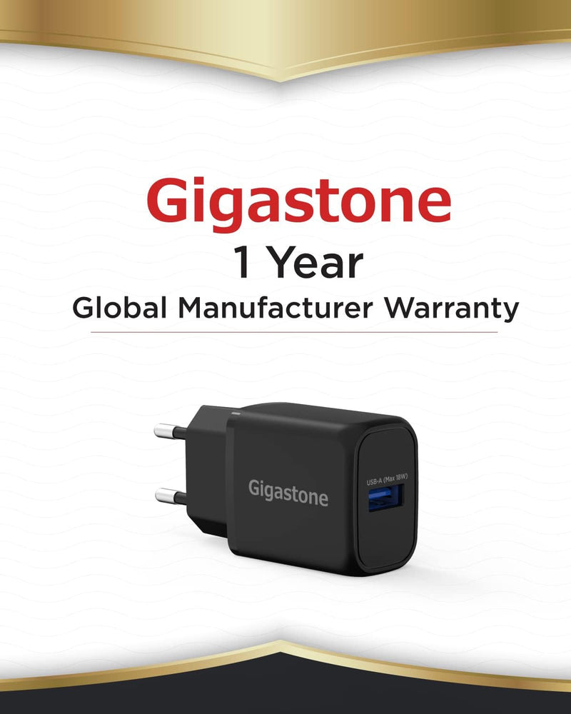 Gigastone USB Ladegerät 4-Pack 18W USB Netzteil, Schnellladegerät QC3.0 Kompatibel Mit iPhone 14/Pro