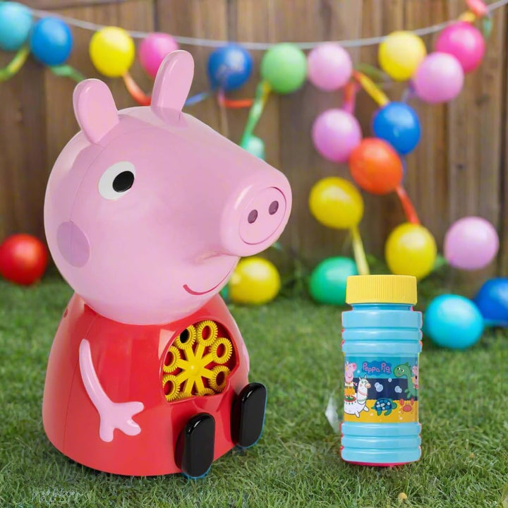 Peppa Pig Seifenblasenmaschine | Bonus Seifenblasenlösung | Perfektes lustiges Outdoor- & Indoor-Spi