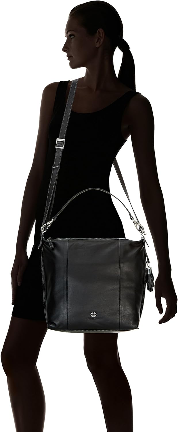 Gerry Weber Turin 4080002842 Damen Henkeltaschen 27x29x12 cm (B x H x T) Schwarz Black 900, Schwarz