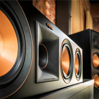 Klipsch Reference Premiere RP-404C II Mittelkanal-Lautsprecher mit flacher Tiefe, versiegeltes Desig