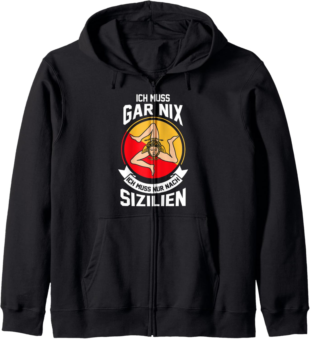 Sizilien Sizilianer Sizilianisch Italien Italiener Kapuzenjacke